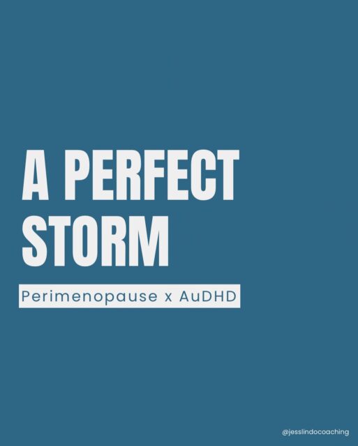 Researchers describe menopause for autistic women (and those with ADHD traits) as “a perfect storm”. Perimenopause amplifies neurodivergence, and neurodivergence amplifies perimenopause.

Life already feels hard, but perimenopause can completely shake your sense of self. You might lose coping strategies that once worked for you, or feel like you don’t even recognise yourself anymore.

If this feels familiar, you’re not alone. Many women describe this stage as one of the most challenging yet eye-opening parts of their lives.

For neurodivergent women, this transition often hits harder. Hormonal changes amplify traits like:

⭐️ Sensory overwhelm
⭐️ Executive dysfunction
⭐️ Emotional swings

This can also be why so many women are diagnosed with ADHD or autism during perimenopause. The traits were always there, but hormonal shifts now make them impossible to mask.

💡 Save this post if perimenopause has turned up the volume on your traits. You’re not failing, you’re adapting to a new reality. And you don’t have to figure it out alone.

Reference: Brady et al. (2024). “A perfect storm”: Autistic experiences of menopause and midlife. PMID: 38709110

#neurodivergentmenopause #latediagnosed #AuDHD #perimenopausehealth #autisticwomen