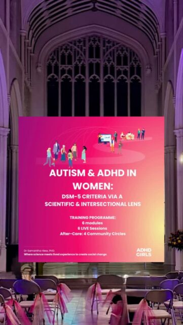 Heading into week 2 of the Autism & ADHD in Women – DSM-5 Criteria Through a Scientific & Intersectional Lens course ✨

What I’m really taking from the course so far is a much clearer understanding of how AuDHD shows up differently in women and why it can be missed in so many of us until much later in life.

Not only is it informing the work I do as a coach, it’s also helping me understand my own traits more clearly, especially the way they interact with hormones, stress, environment and sensory overload.

I’m grateful to be part of a community that’s bringing much needed awareness, compassion and scientific understanding to this space 💫

I’ll be taking what I’m learning and integrating it into my 121 coaching. If you want to know more, drop me a message 🤍

#audhd #autisticwomen #neurodivergentwomen #neuroaffirming #neurodivergentmenopause #menopausecoaching